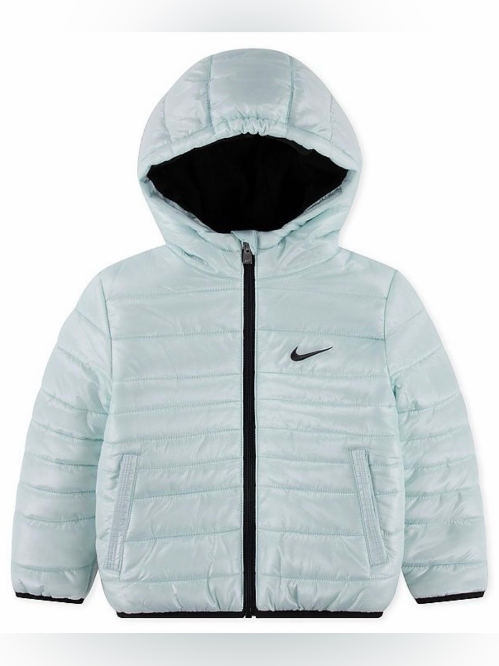 New 2T Nike Puffer Jacket Blue Toddler Kids Girl Boy Water Resistant Midweight